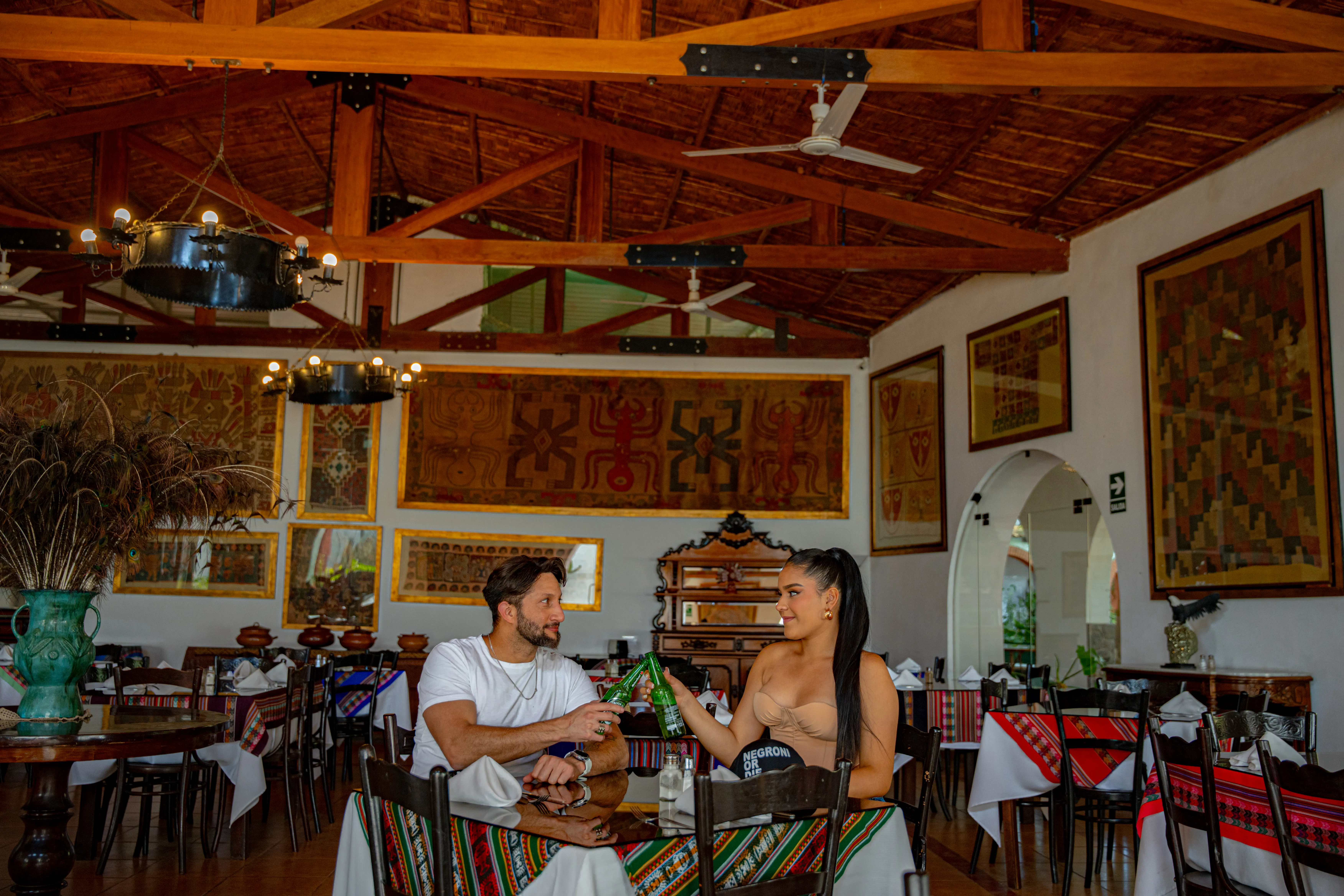 Brindis en hacienda